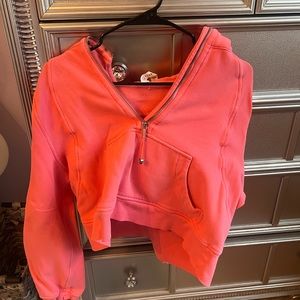 Lululemon Cropped half zip hoodie